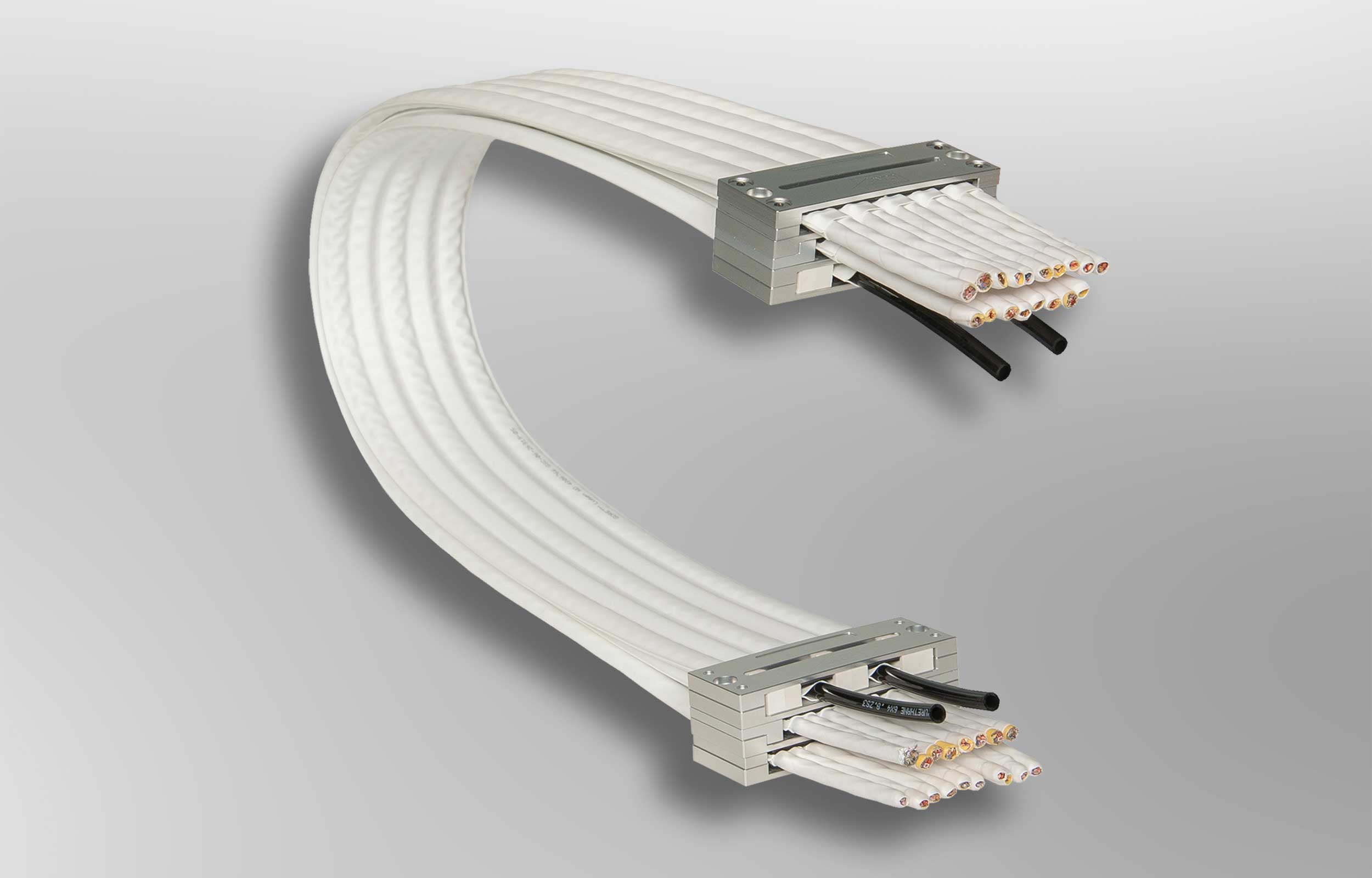 A photo of a GORE® Trackless High Flex Cable for Semiconductor/FPD Cleanrooms & ESD Environments